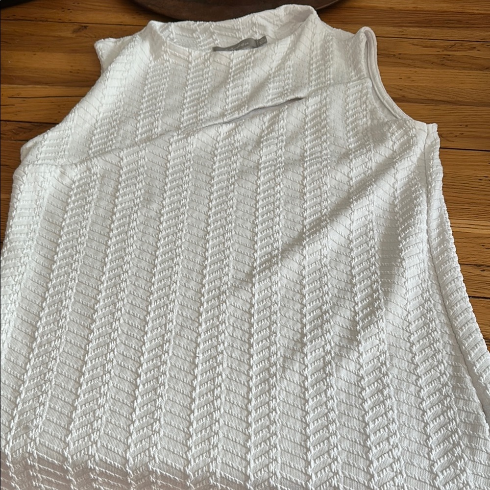 Elegant White Sleeveless Top
